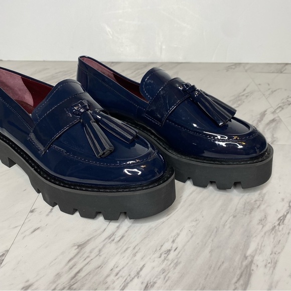 Sarto Franco Sarto Balinna Blue Patent Platform Loafer 7M - Picture 10 of 15